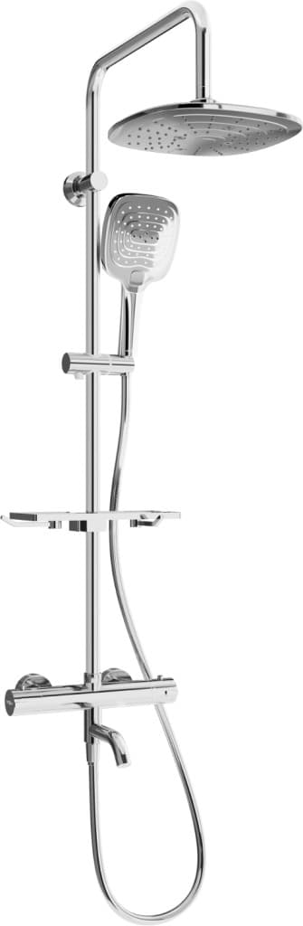 MEXEN/S - KT17 vaňový stĺp s termostatickou batériou, chróm 779001793-00 1