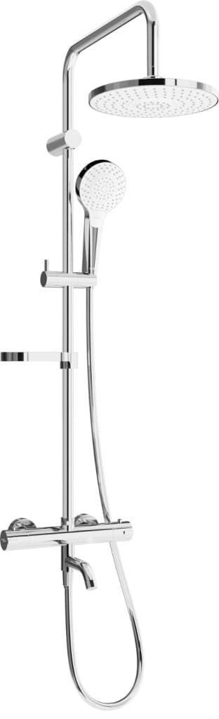 MEXEN/S - KX05 vaňový stĺp s termostatickou batériou, chróm / biela 779000591-00 1