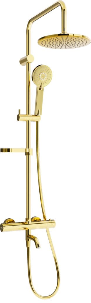 MEXEN/S - KX40 vaňový stĺp s termostatickou batériou, zlato 779004091-50