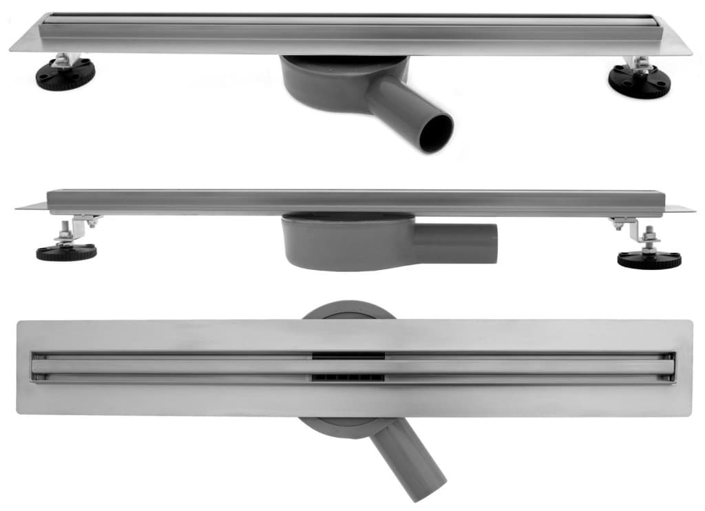 REA - Lineárne odtokový žľab + sifón + nožičky + rošt Neo 900 Slim Pro REA-G8403 1