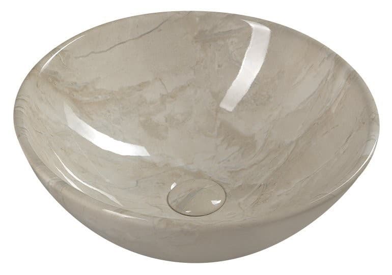 SAPHO - DALMA keramické umývadlo na dosku, priemer 42cm, marfil 127