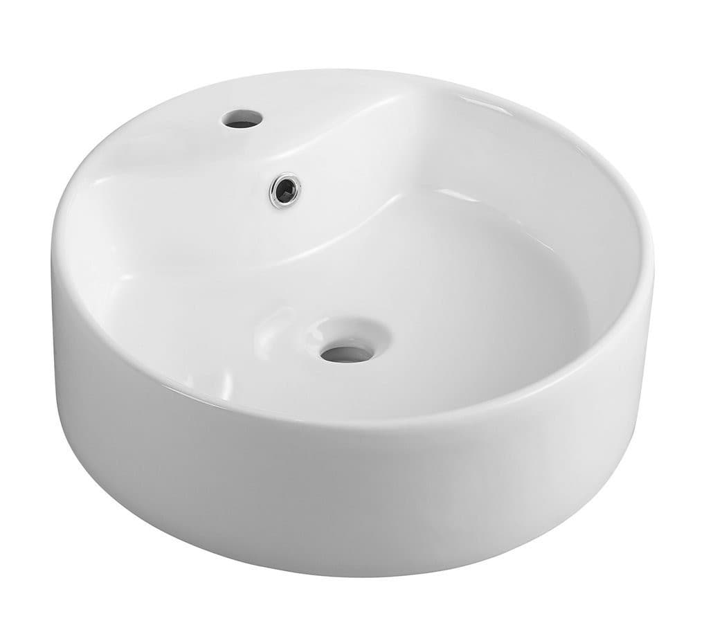 AQUALINE - Keramické umývadlo na dosku priemer 40cm, biela 49413 1