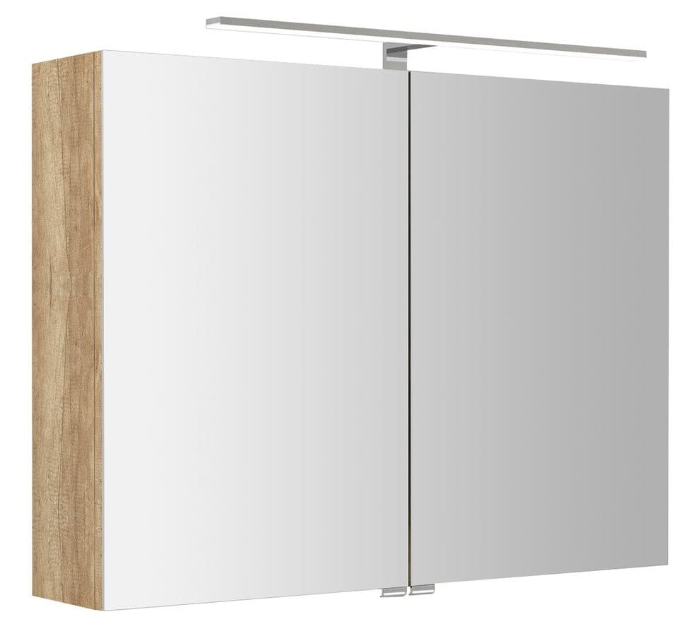 SAPHO - RIWA galérka s LED osvetlením, 81x70x17cm, dub alabama RIW080-0022 1