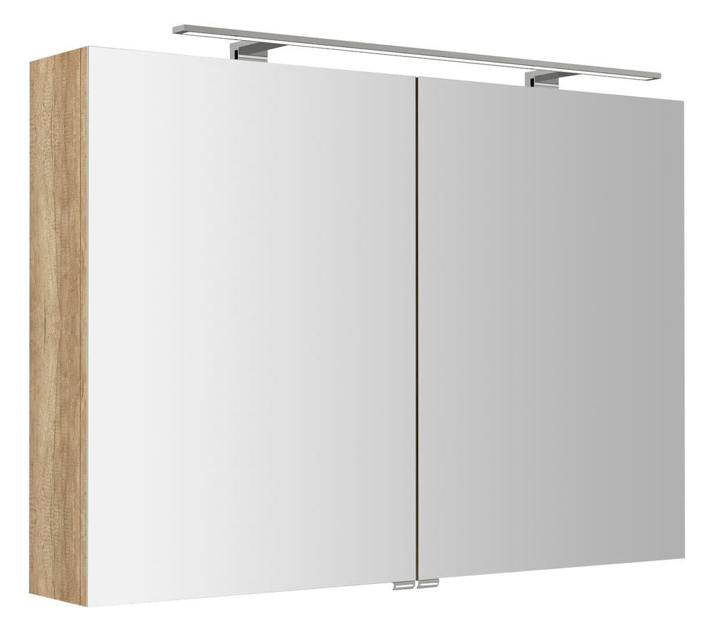 Sapho RIWA GALERKY RIWA galérka s LED osvetlením, 101x70x17cm, dub Alabama RIW100-0022
