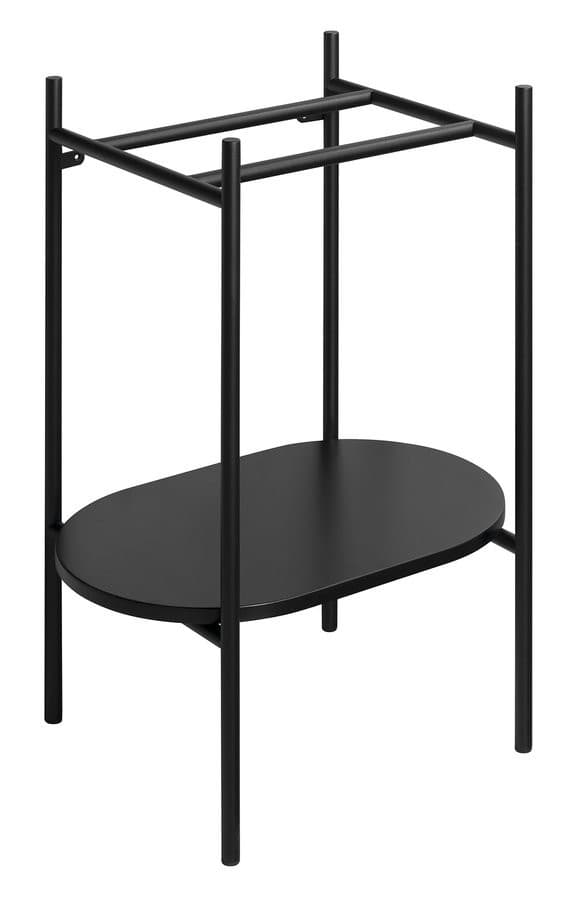 Sapho PUNO podstavec pod umývadlo 550x795x396mm, čierna SKA590-2 1