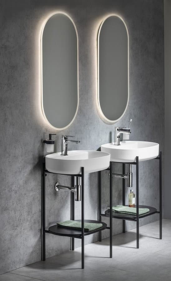 SAPHO - Kúpeľňový set PUNO 60, čierna matná KSET-035 1
