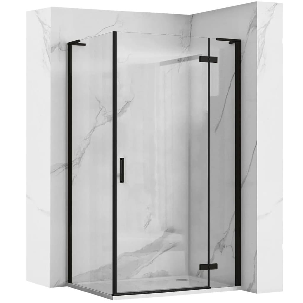 REA/S - Sprchová kabína Hugo Black 100x90 KPL-45225 1
