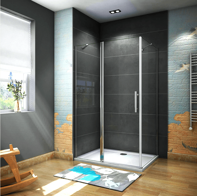 H K - Obdĺžnikový sprchovací kút MELODY B5 100x70 cm s jednokrídlovými dverami s pevnou stenou vrátane sprchovej vaničky z liateho mramoru SE-MELODYB510070/THOR-10070 1