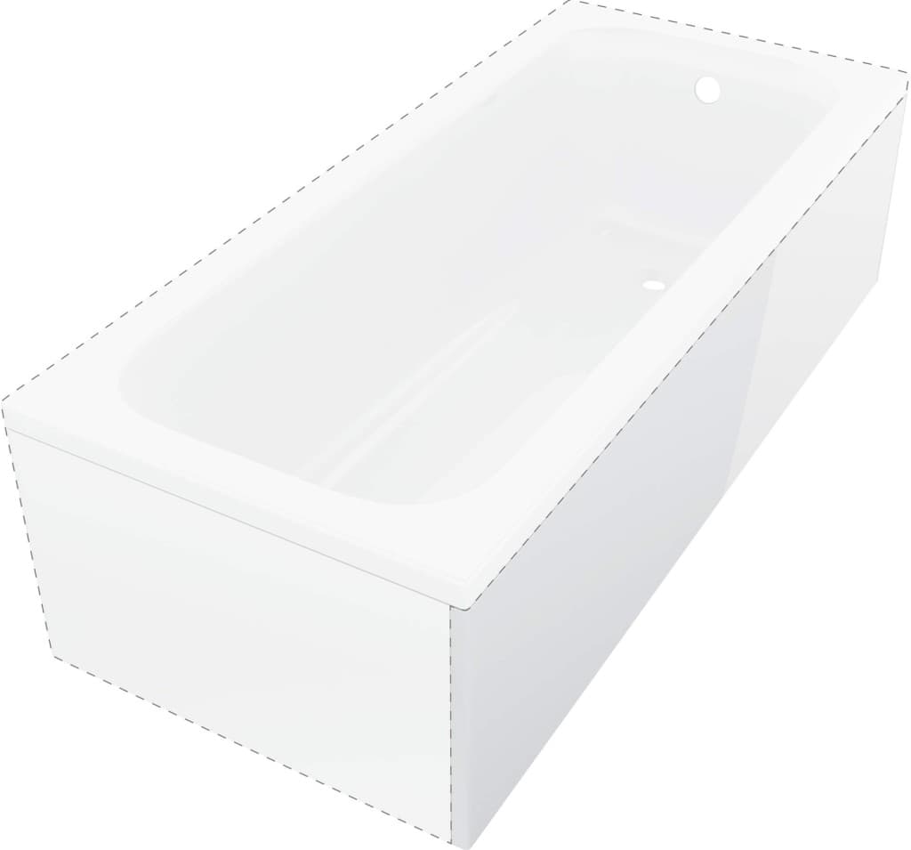DEANTE - Prizma biely panel na vaňu 150 cm - dlhá strana KTJD015O 1
