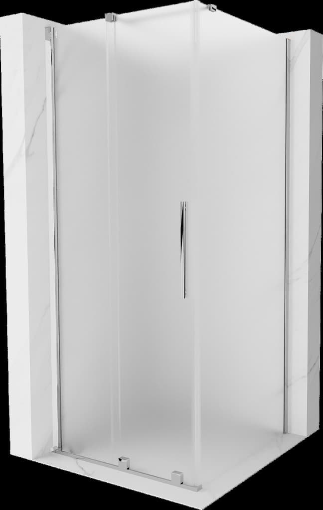 MEXEN/S - Velár sprchovací kút, posuvné dvere 90 x 90, dekor, chróm 871-090-090-31-01 1
