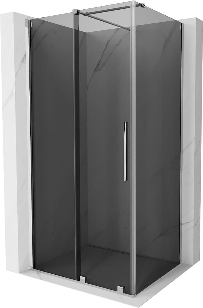 MEXEN/S - Velár sprchovací kút, posuvné dvere 130 x 100, grafit, chróm 871-130-100-41-01 1