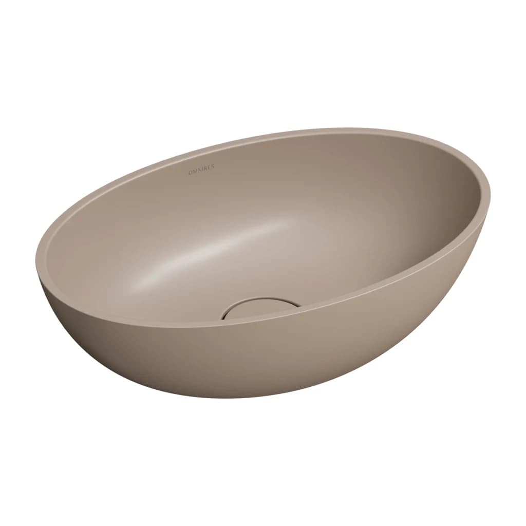 OMNIRES - SHELL M+ umývadlo na dosku, 50 x 32 cm, béžová mat SHELL500UNDB 1