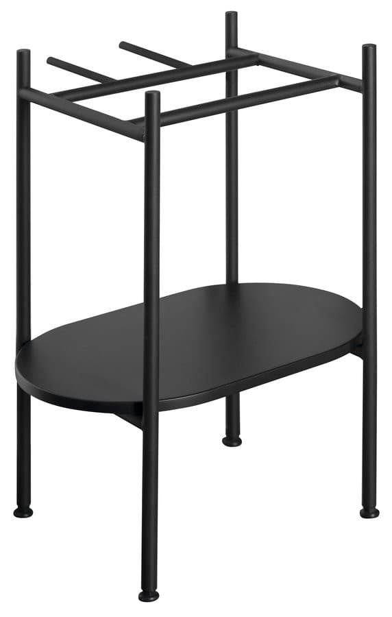 SAPHO - PUNO podstavec pod umývadlo 400x820x360, čierna SKA570-2