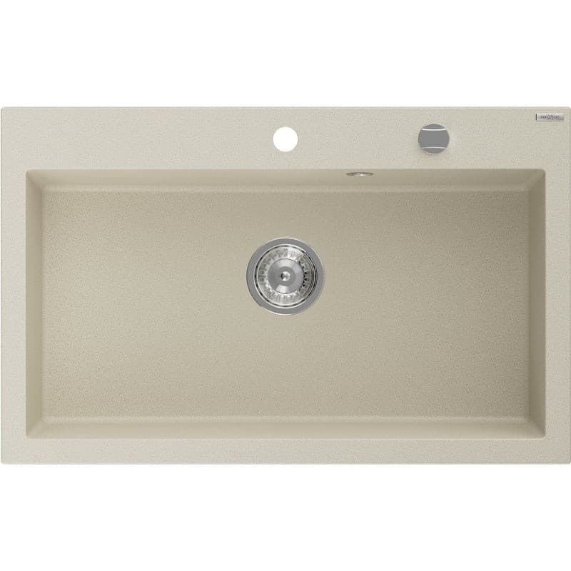 MEXEN MEXEN - Elix granitový drez 1-miska 800 x 500 mm, béžový, sifón chróm 6527801005-69 1