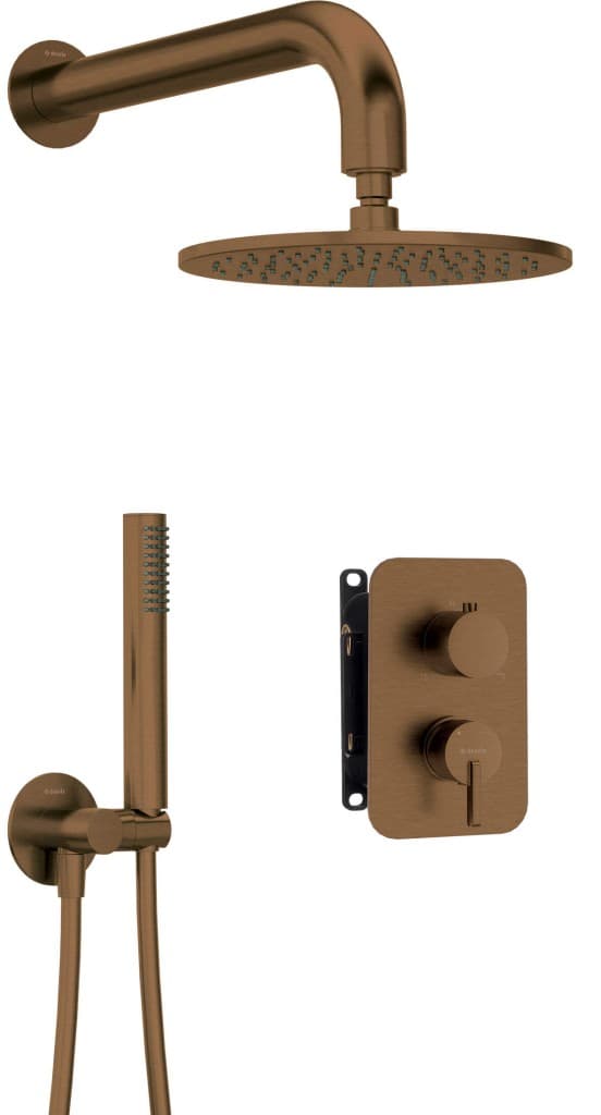 DEANTE DEANTE - Silia Concealed BOX, batéria Podomietkový sprchový set, s batériou BOX - so sprchovou hlavicou BXYYCQSM 1