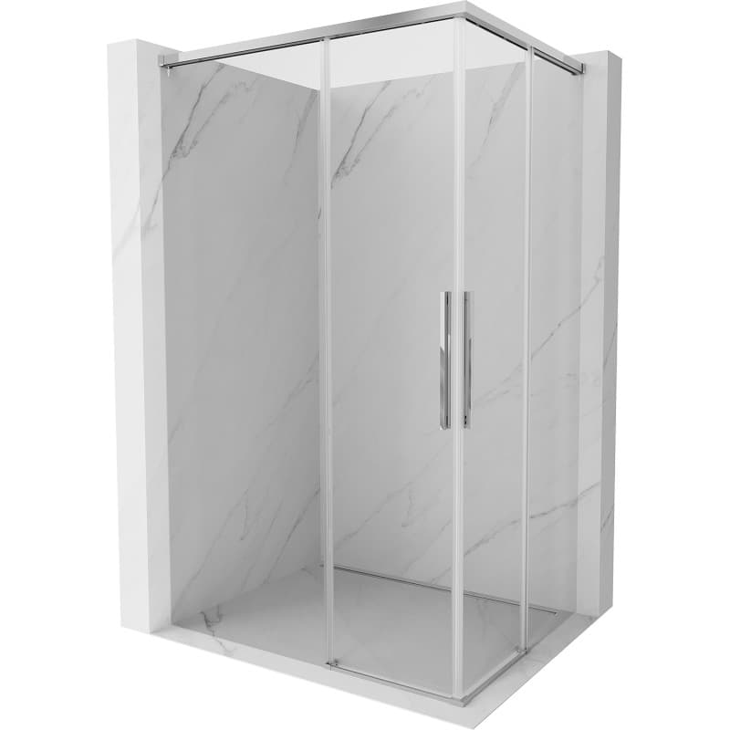 MEXEN/S - Rox Duo sprchovací kút posuvný 95 x 85, transparent, chróm 8C2D-095-085-01-00 1