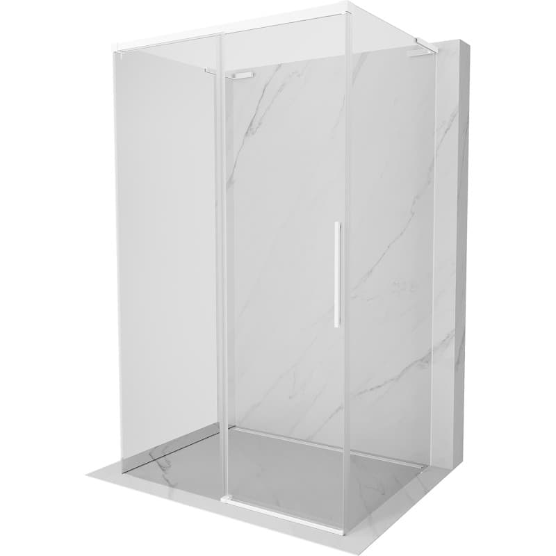 MEXEN/S - Rox-3S L sprchový kút 3 stenný, posuvný 95 x 70, transparent, biela 8C2L-095-070-20-00-3S 1