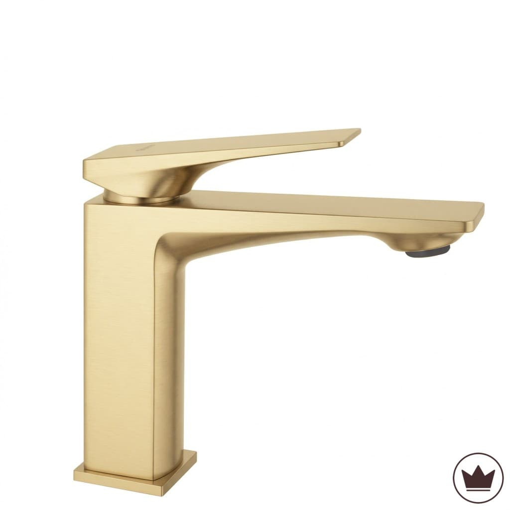 REA - Umývadlová batéria PREMIUM Prime Brush Gold Low REA-B6775 1