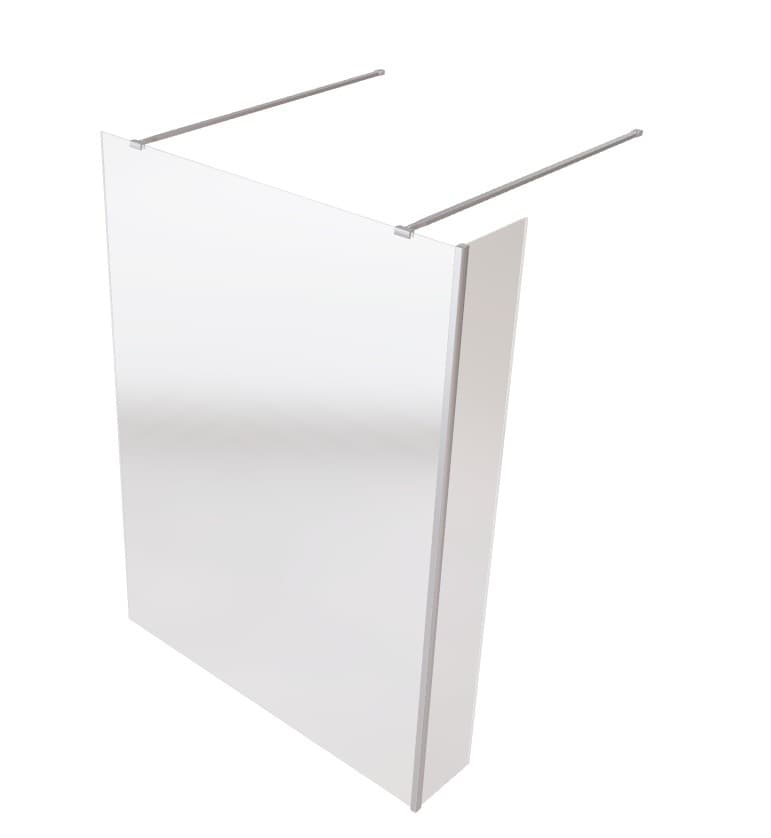 BESCO - Walk-in sprchovací kút AVEO DUE - Pevná stena - 30 cm, Rozmer A - 130 cm BCAVEODUE130+BCAVEO30 1