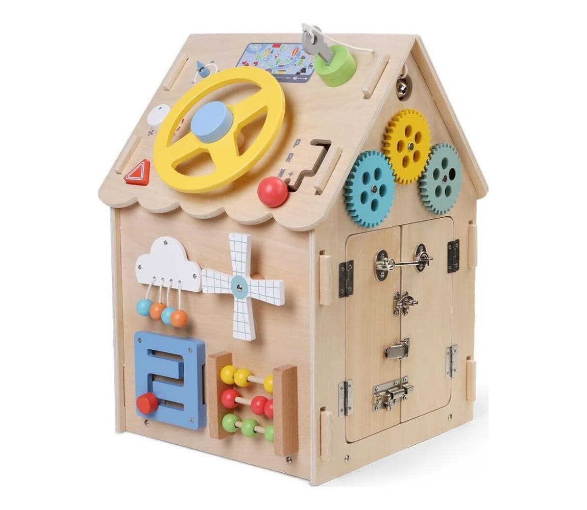 2Kids Toys - Aktivity doska domček béžová 2D98179 1