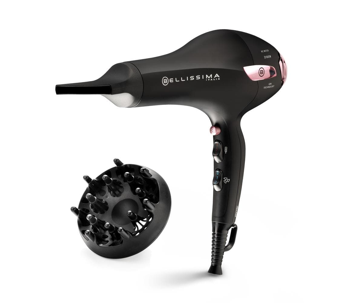 Bellissima 11858 - Fén 2100W/230V čierna/ružová 11858 1