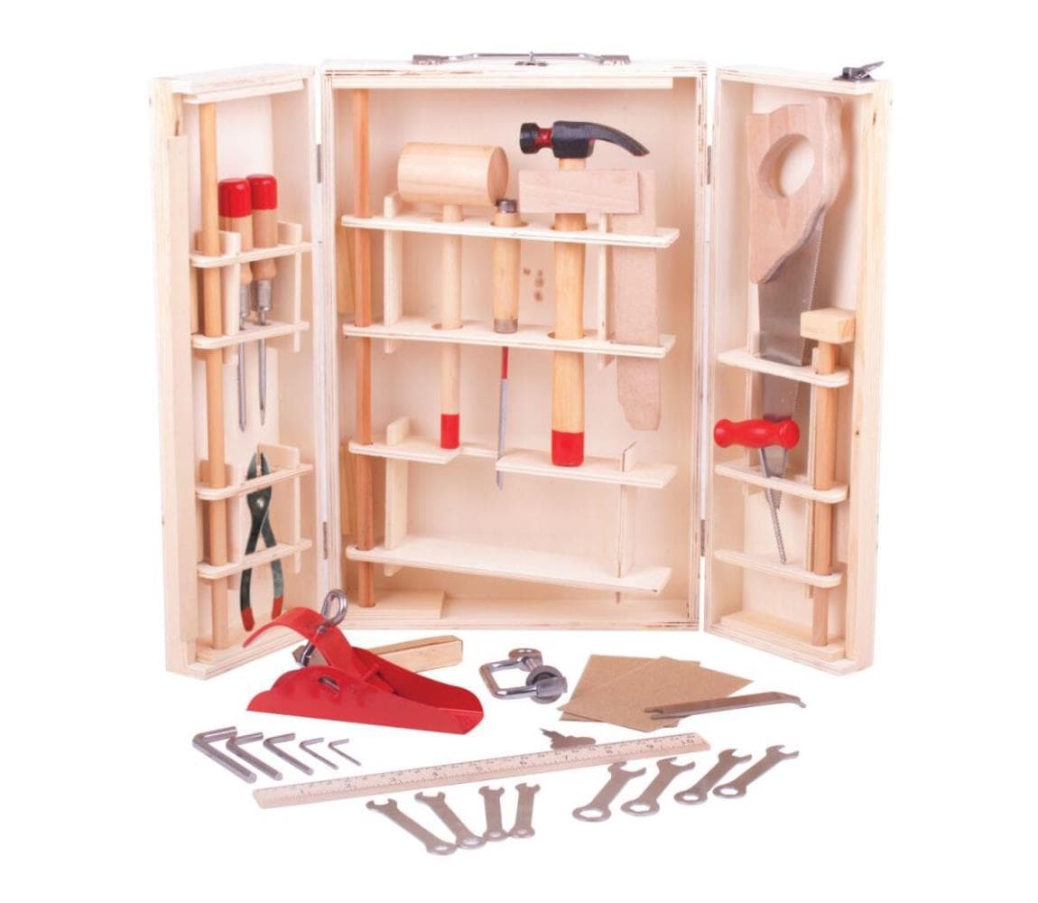 Bigjigs Toys dřevěné hračky Kufřík s nářadím 1