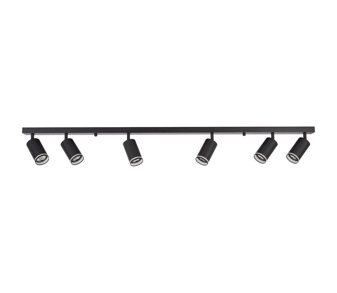 Bodové svietidlo PIPE 6xGU10/10W/230V čierna ML2075 1