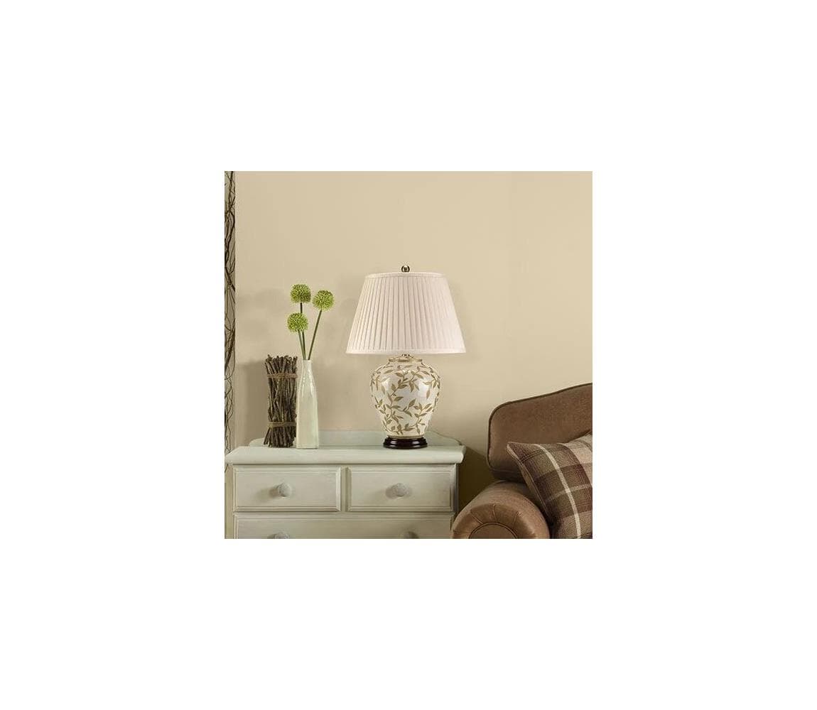 Elstead - Stolná lampa LEAVES 1xE27/60W/230V LEAVES-BR-GL-TL 1