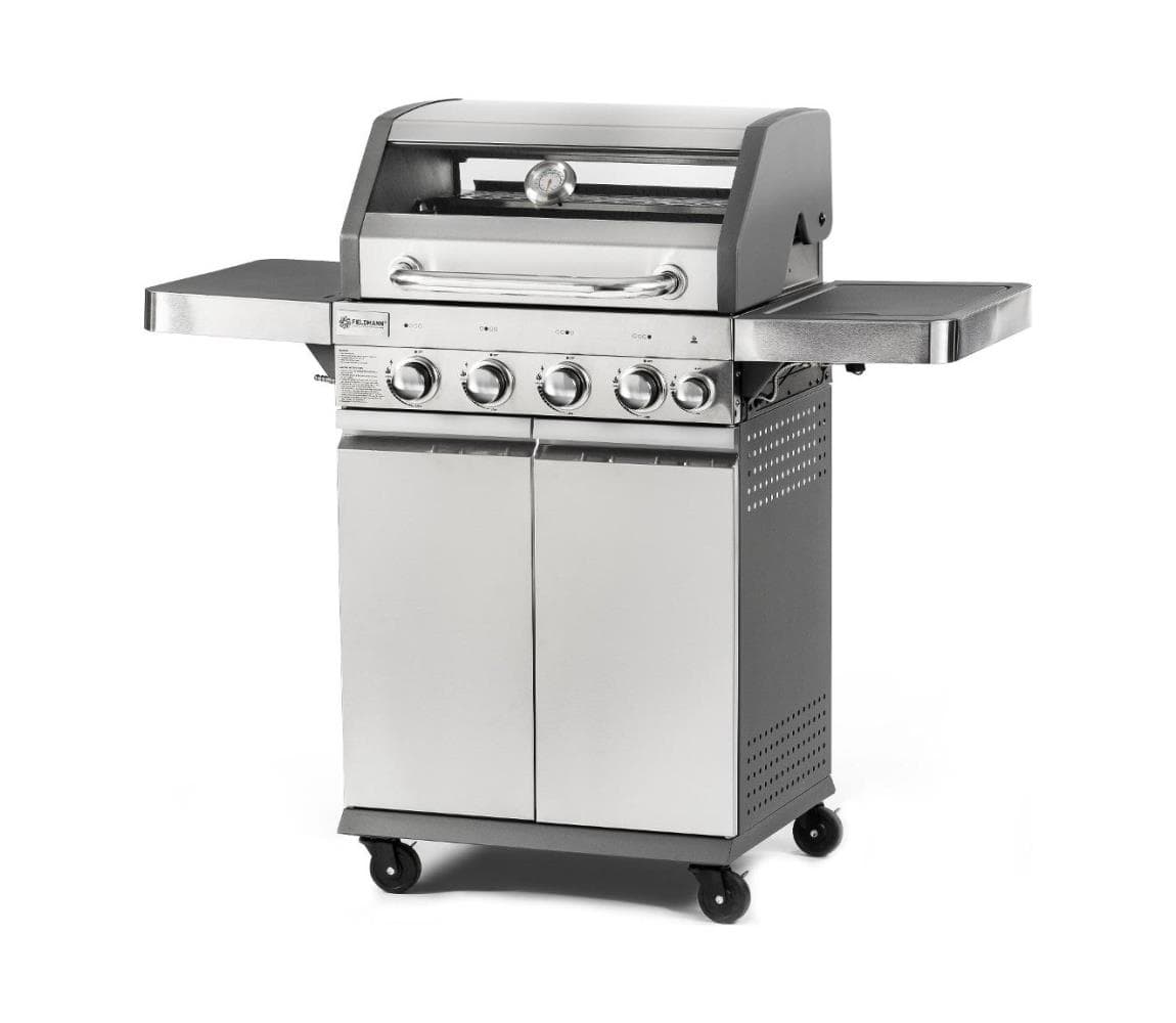 Fieldmann - plynový gril s 5 horákmi, matný chróm 41015391 1