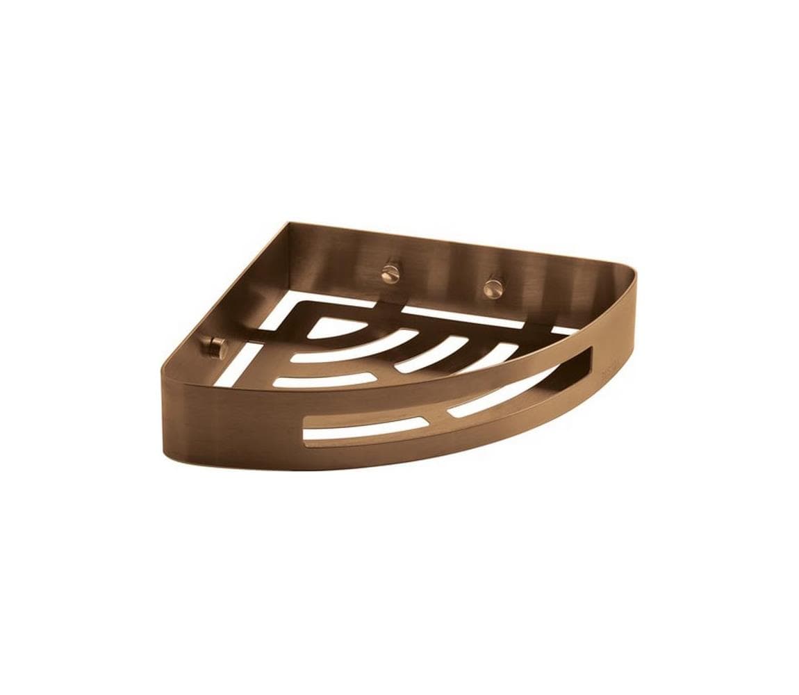 Gedy - Rohová polička do sprchy PIRENEI bronzová 247982 1
