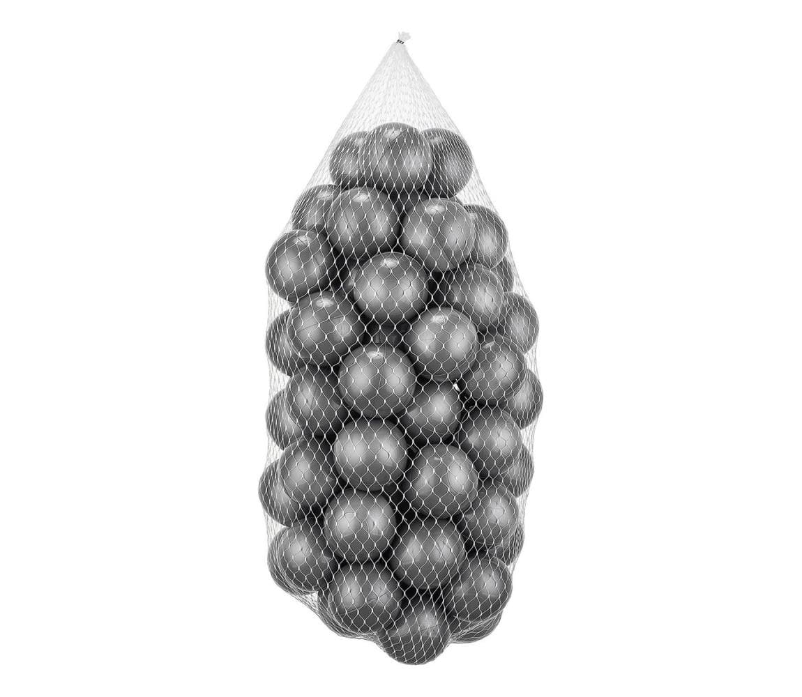 Hracie plastové loptičky 50 ks, pr. 7 cm, sivé 306WLG1188 1