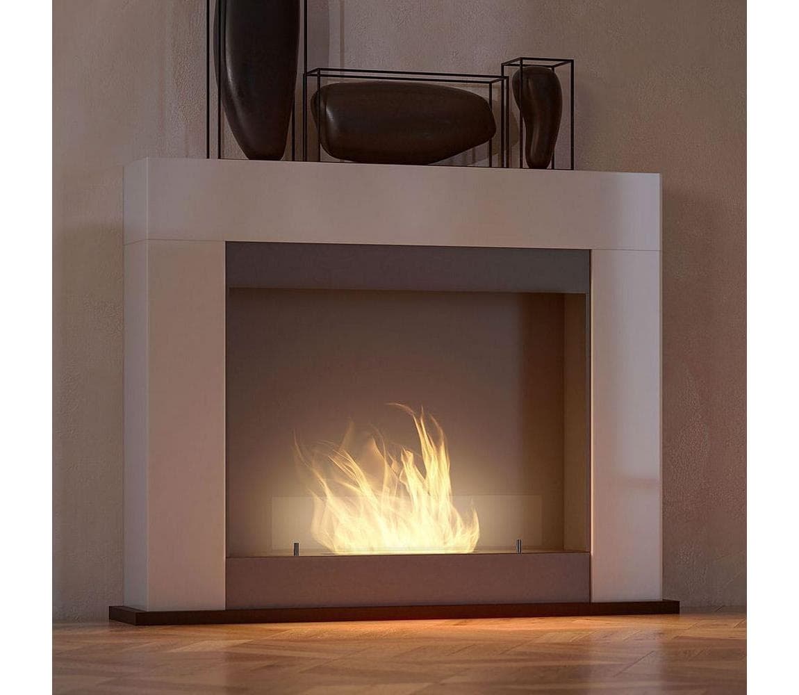 InFire - BIO krb 87,5x110 cm 3kW biela Simple portal 2 1