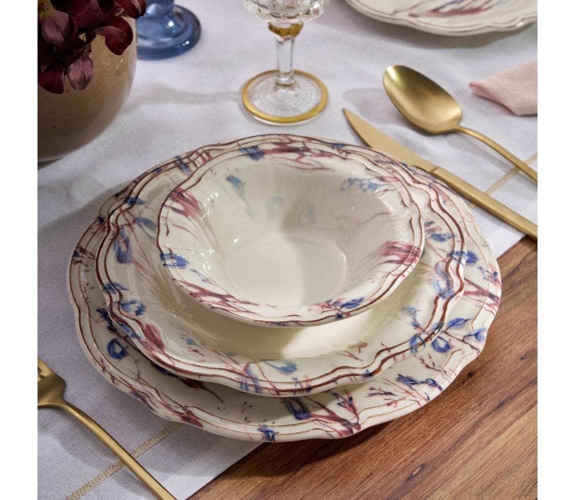 Jedálenská sada 24 ks pestrofarebná/porcelán 520ZNO1103 1