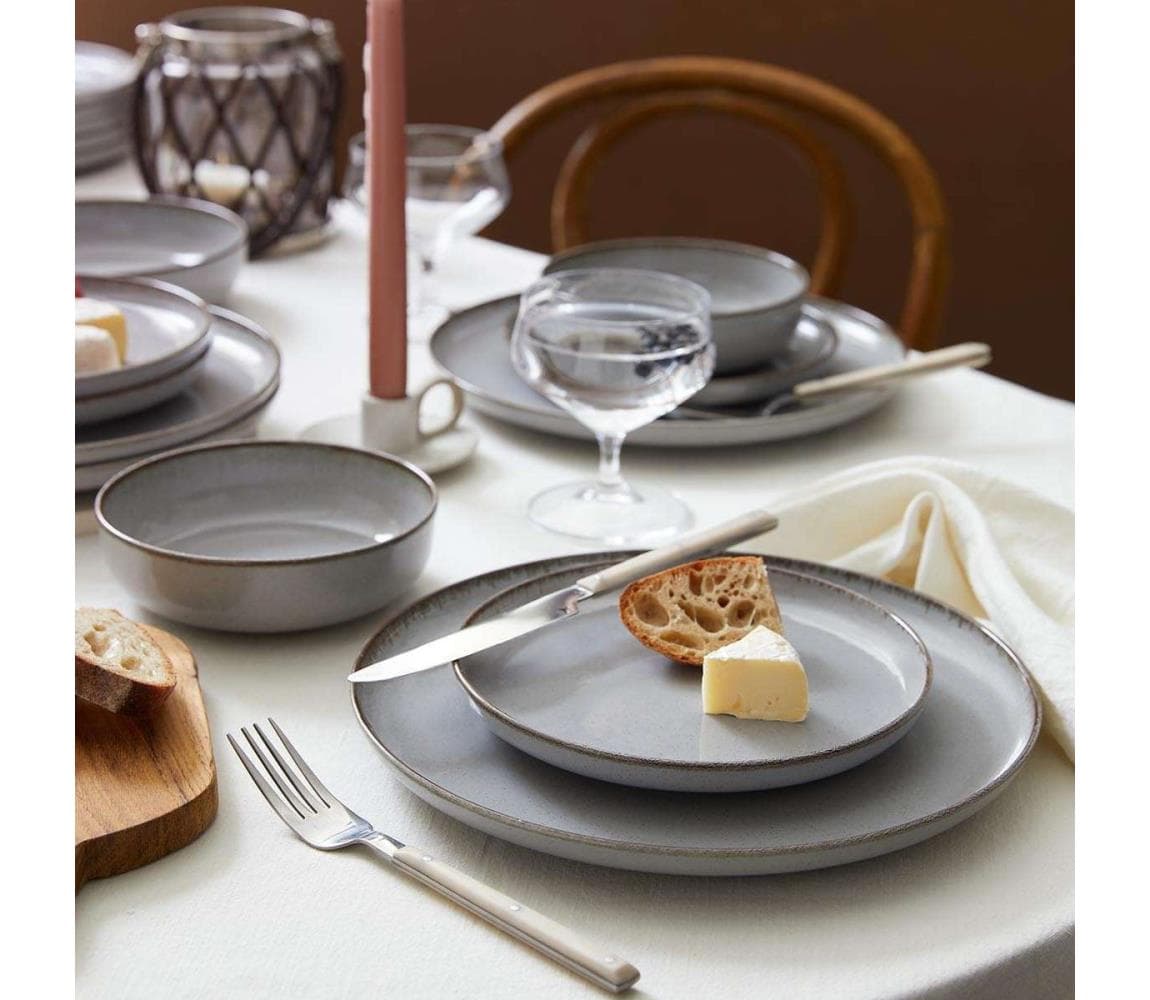 Jedálenská súprava 24 ks sivá/porcelán 710KTP4514 1