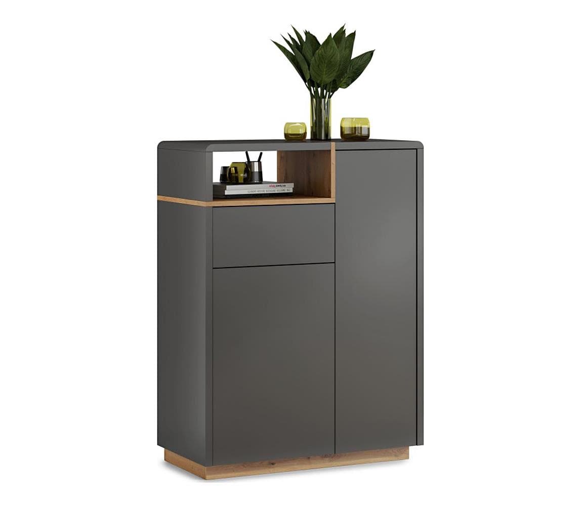 Komoda s zásuvkou FRED antracit/dub artisan 5903631912184 1