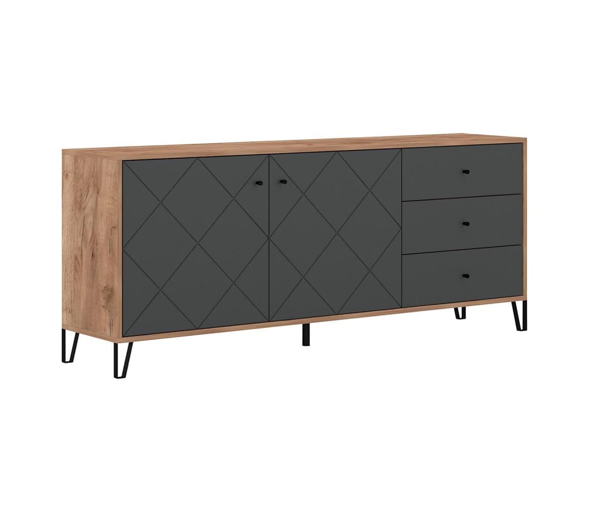 Komoda SULA dub craft/čierna 5904804533632 1