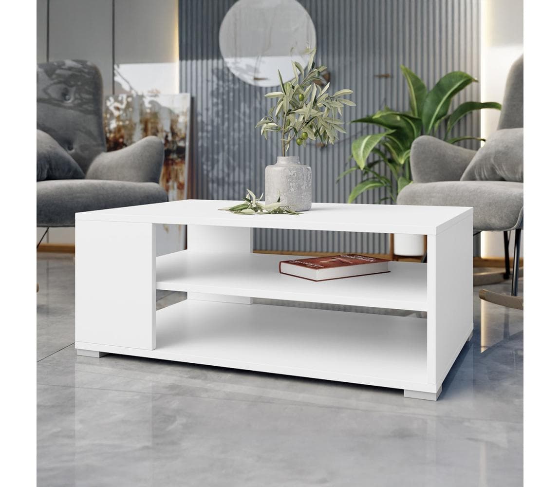 MIRJAN 24 Konferenčný stolík GIMREN 100x40 cm biely 1