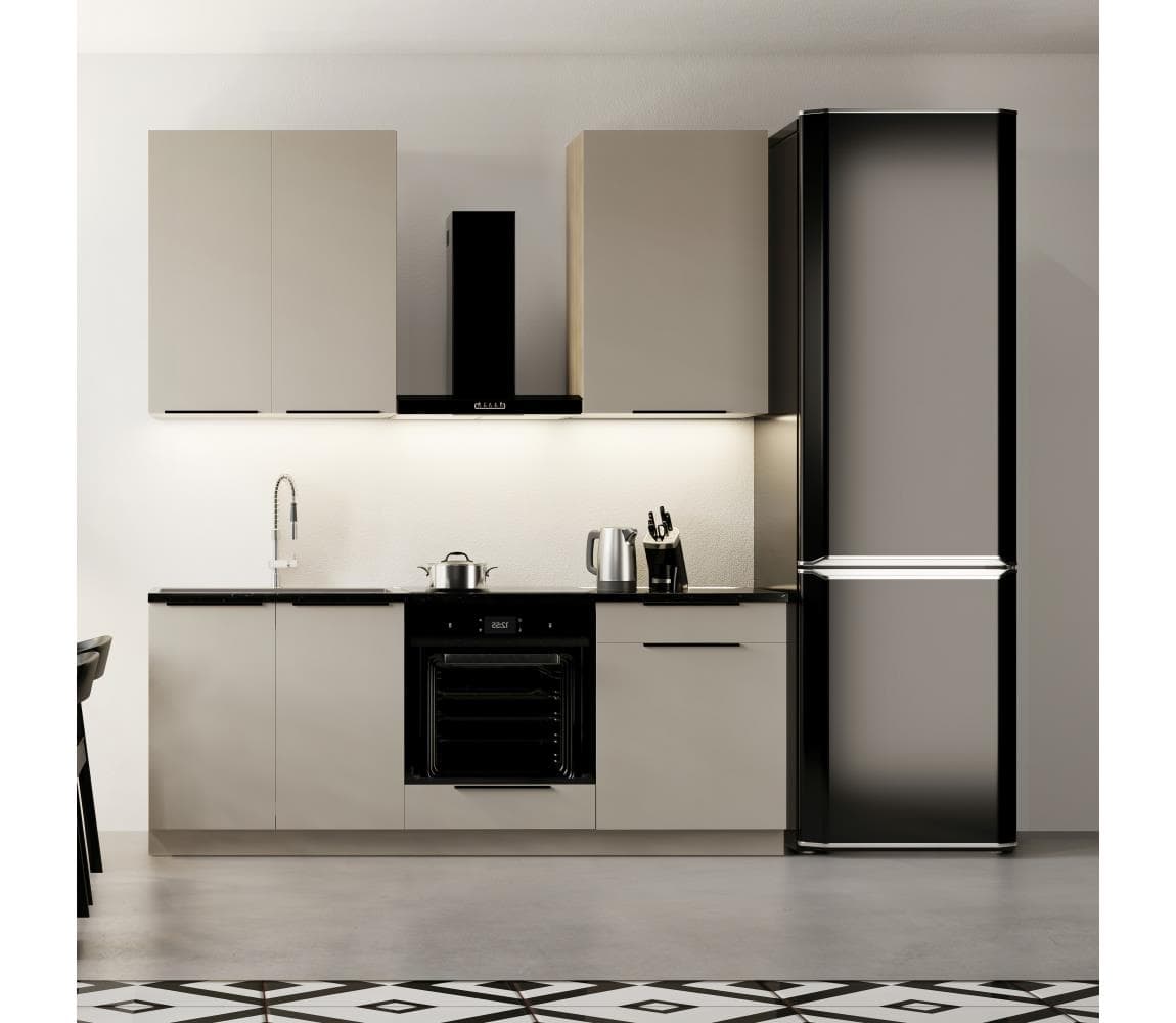 BWS Kuchynská linka EVE 200 cm taupe Aster 200 1