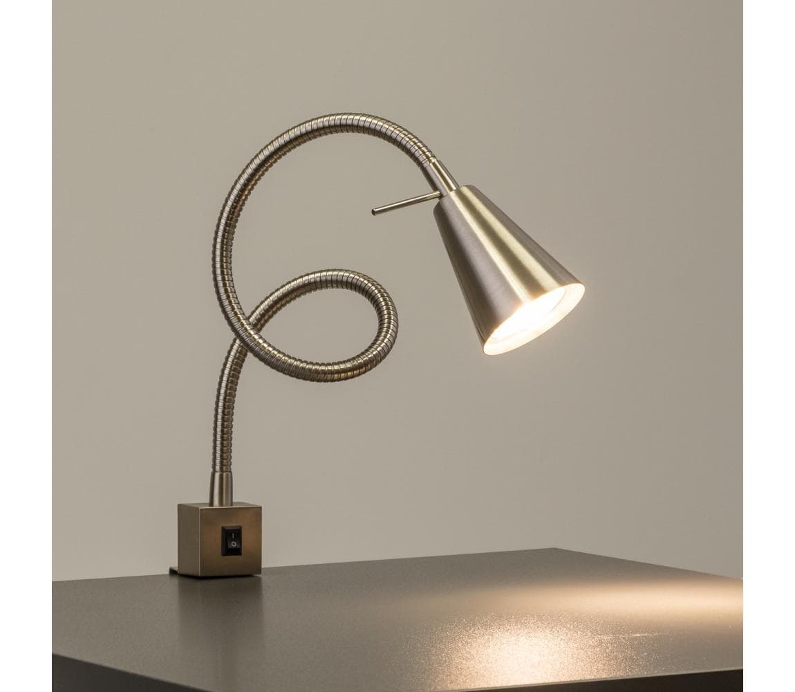 LED lampa s klipom 1xGU10/4,7W/230V matný chróm 9A22031 1