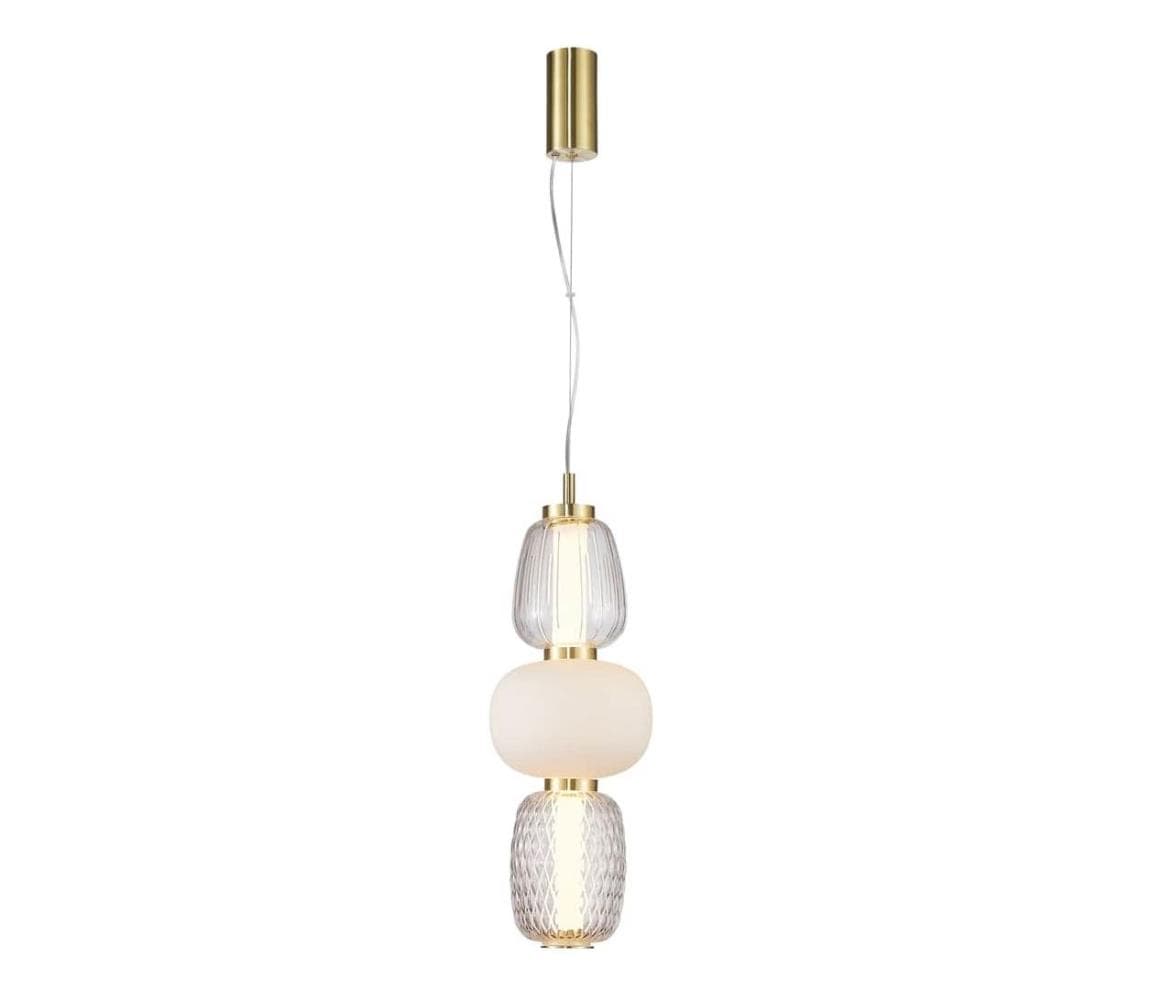 LED Luster na lanku CARO LED/28W/230V zlatá ML0363 1