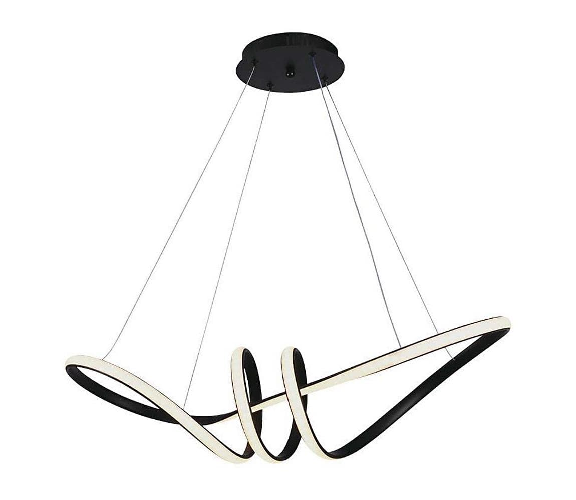 LED Luster na lanku LED/24W/230V 3000K čierna 8010 1