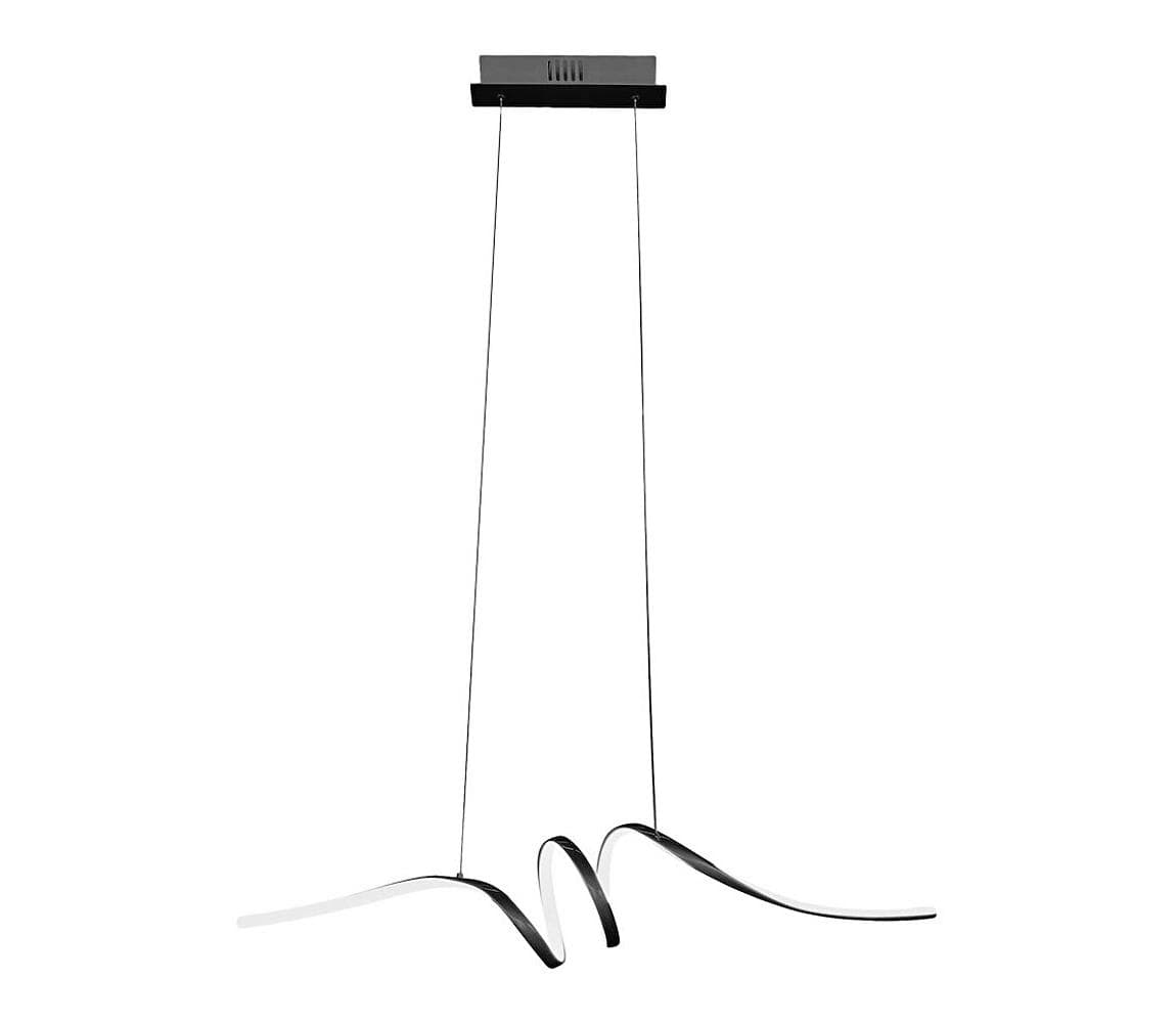 LED Luster na lanku LOOP LED/28W/230V čierna ML1577 1