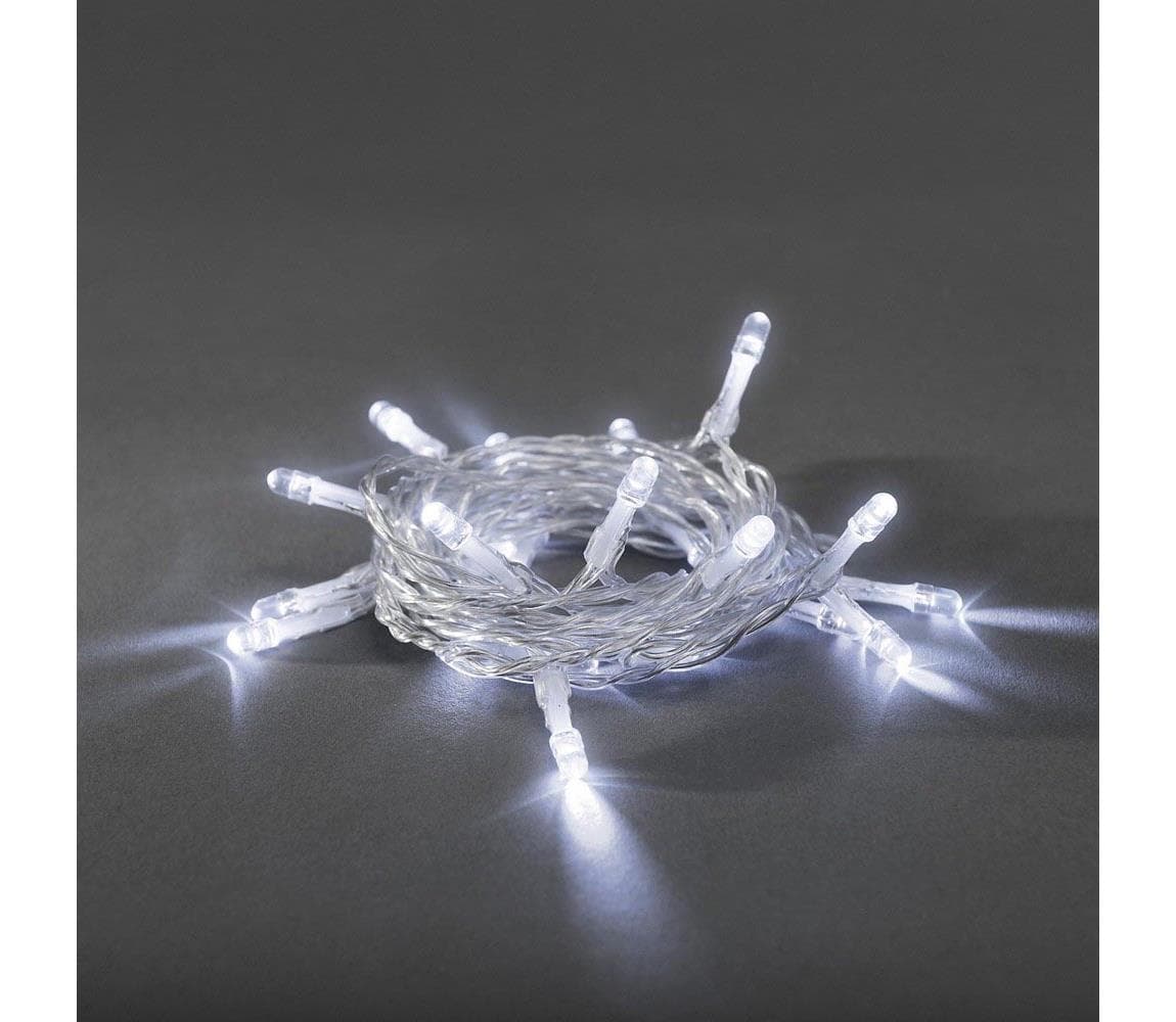 LED  reťaz 20xLED/2xAA 3,35m studená biela 1408203 1