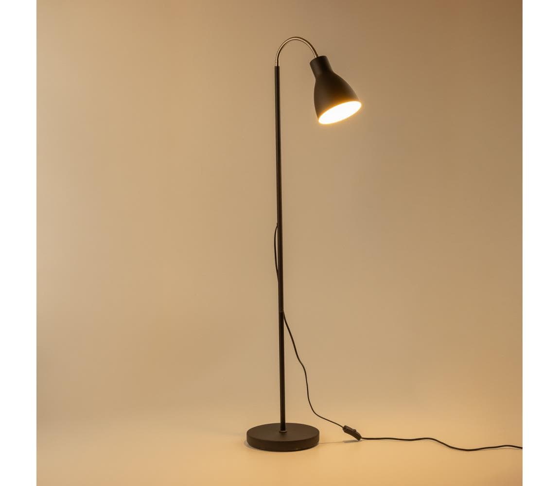 LED stojacia lampa 1xE27/7W/230V čierna 9A21979 1
