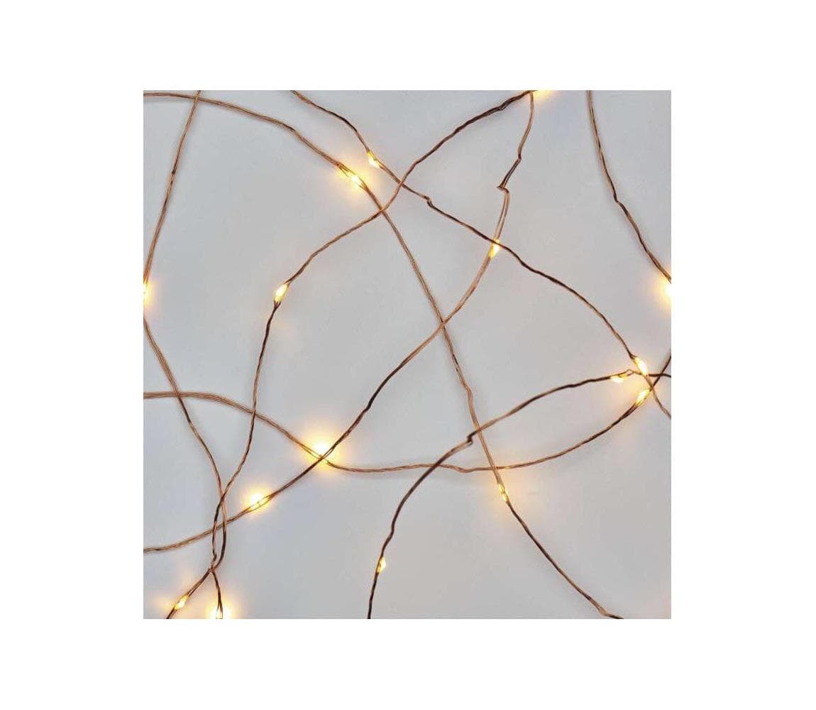LED svetelná reťaz 20 LED/2,4 m, teplá biela D3AW07 1