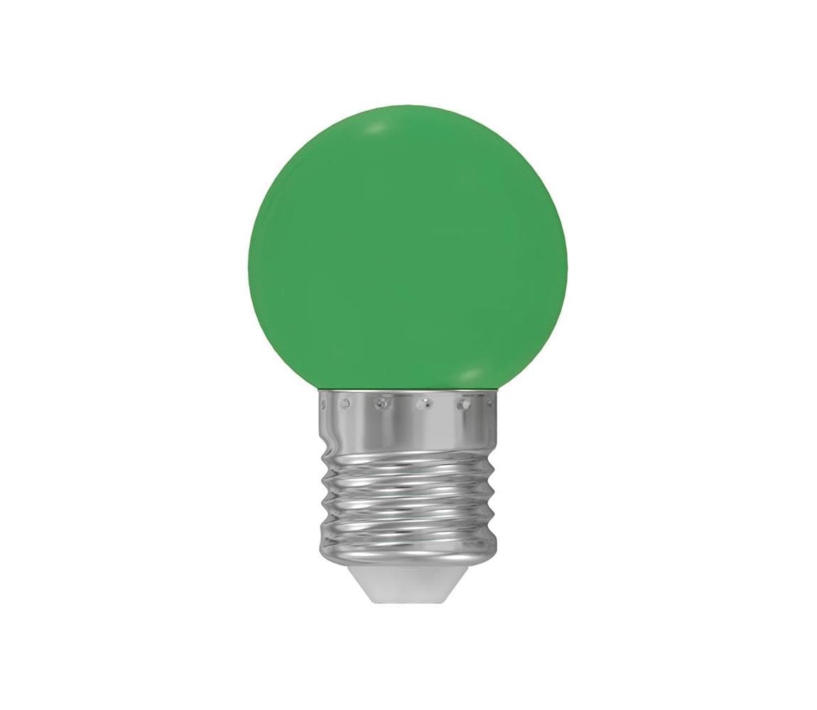 LED žiarovka E27/1W/230V 5500-6500K zelená 11796 1