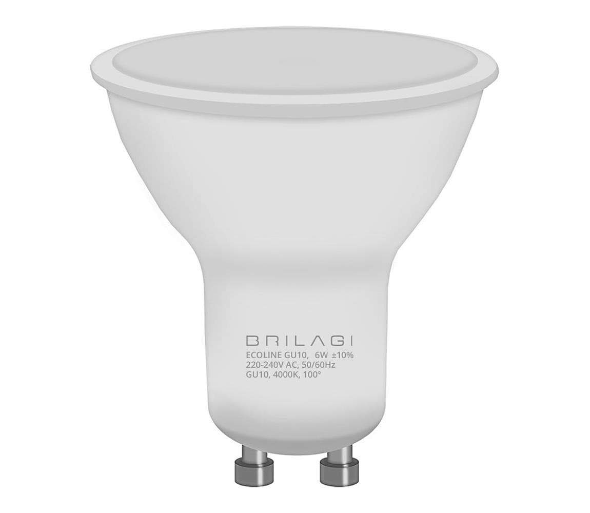 LED Žiarovka ECOLINE GU10/6W/230V 4000K - Brilagi ZD-EGU006-40 1