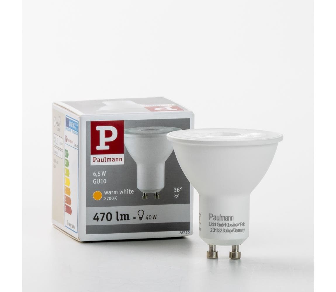 LED Žiarovka GU10/6,5W/230V 2700K - Paulmann 28720 28720 1