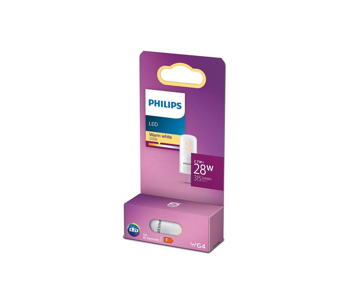 LED Žiarovka Philips G4/2,7W/12V 2700K 8718699767730 1