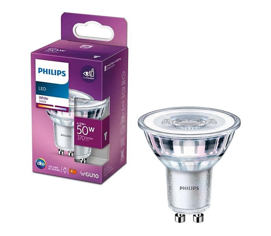 LED Žiarovka Philips PAR16 GU10/4,6W/230V 3000K 8718699775674 1